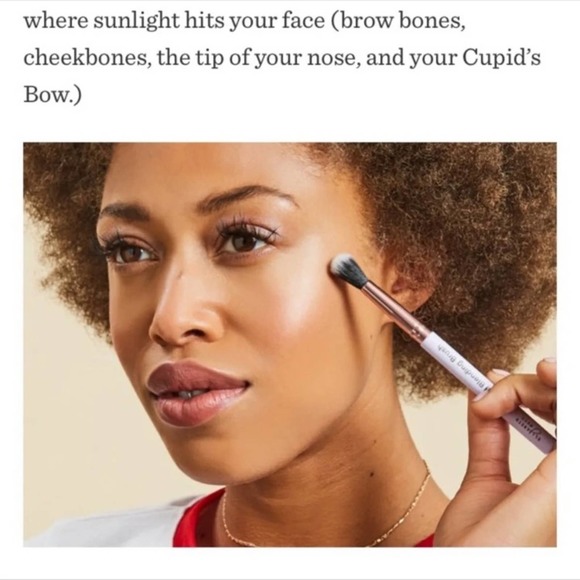 NWT Elizabeth Mott Lavender Taper Makeup Blending Brush - Picture 6 of 6